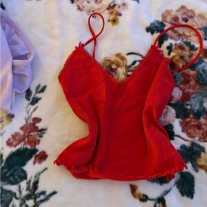 Red Camisole Top